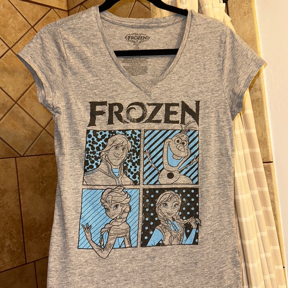 FROZEN DISNEY Shirt Size 10/13 Large Junior - Picture 1 of 6
